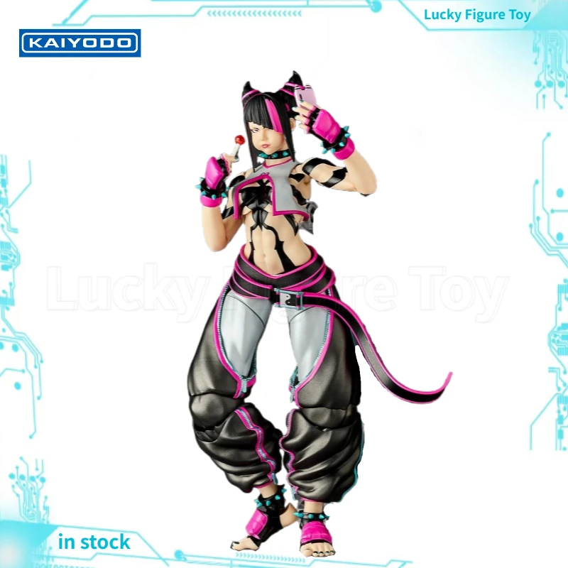 【البيع المسبق】KAIYODO Revoltech مذهلة YAMAGUCHI Treet Fighter 6 Juri Han لعبة نموذج شخصية ألعاب شخصيات الحركة