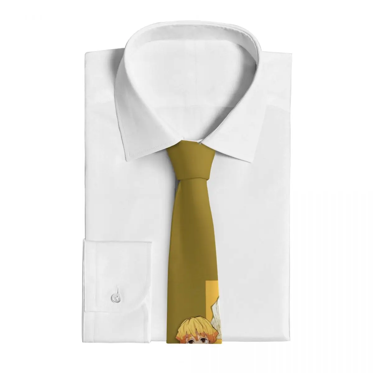 Demon Slayer Anime Neck Ties for Men, Presidence Kties, Casual Polyester, Classic Zenitsu, Shirt Accessrespiration, Craings.com, Wedding Party, 8 cm