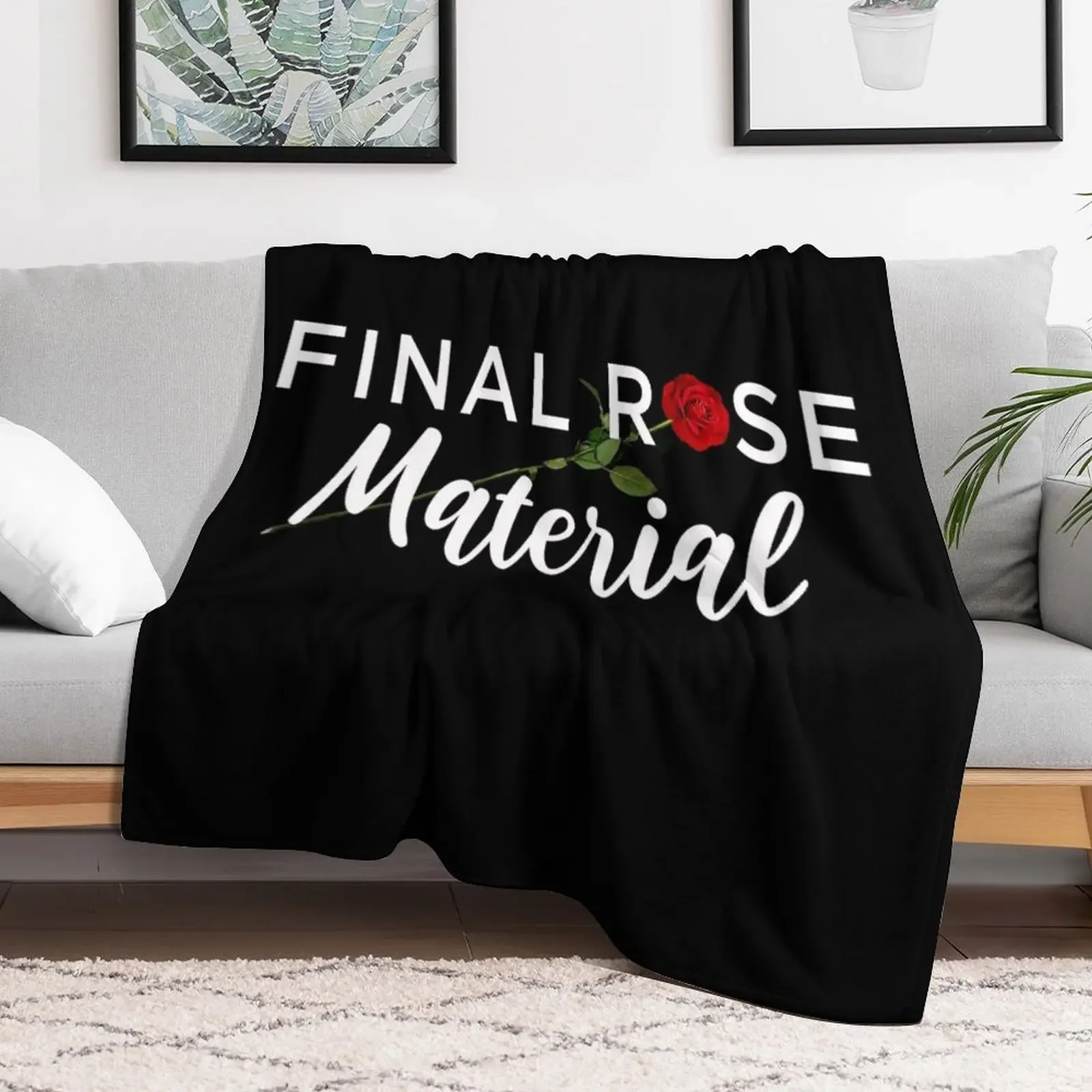 Final Rose Material The Bachelor Throw Blanket Softest valentine gift ideas Blankets