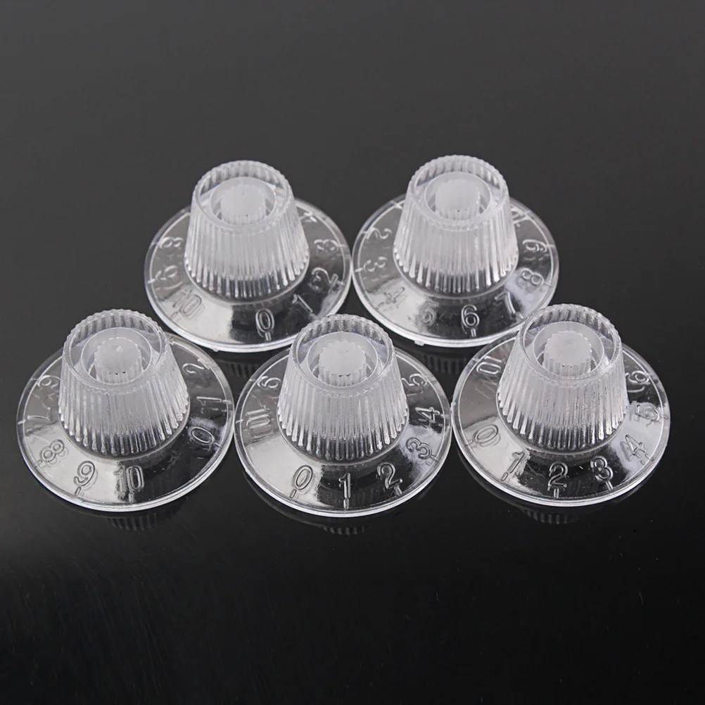 5 PCS Guitar Knob Set Bass Control Electric Knobs Advanced Replacement Volume Amplifier