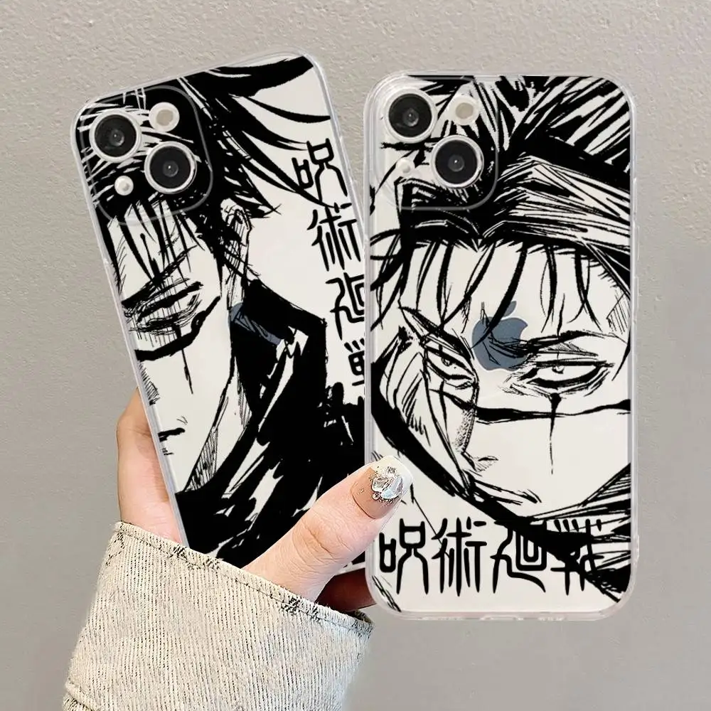 Jujutsu Kaisen Choso ART Phone Case Silicone Soft for iphone 17 16 15 14 13 12 11 Pro MAX Plus X Cover