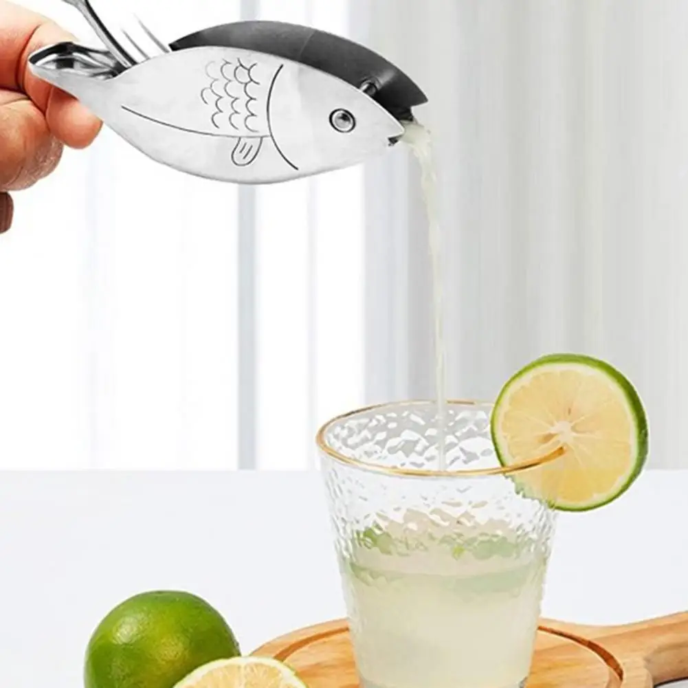 Hand Juicer for Orange Juice Extractor Juicer Handheld Fruit Squeezer Portable Fish-shaped Citrus Press for Orange Pomegranate