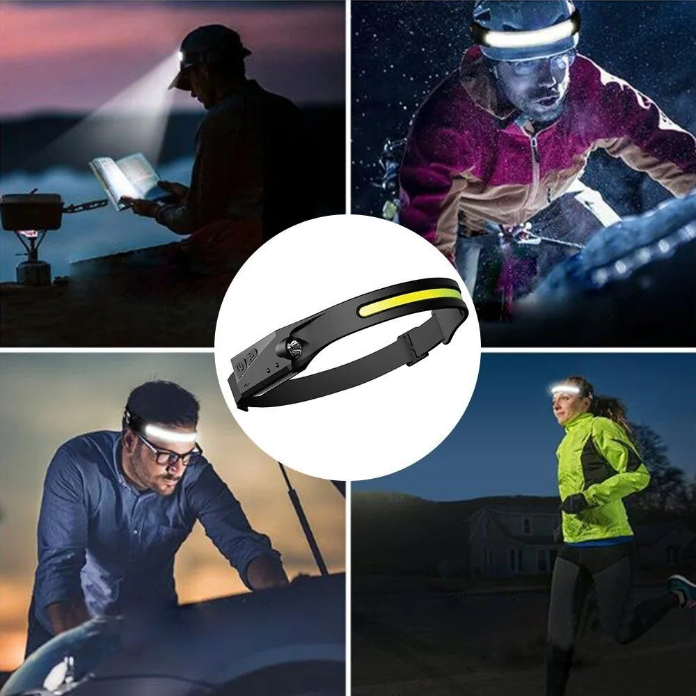 Othemo 230 Head Light Rechargeable Head-mounted 230° LED Headlamp Strong Light Super Bright Night Fishing Headlight Night Riding