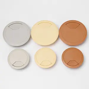 Escritorio de computadora de PC alambre redonda de alambre ordenado de 60/80 mm de mesa de escritorio organizador de la cubierta del orificio del cable de plástico 10 Mejor cubierta de orificio de la mesa de ventas 70 mm - №6