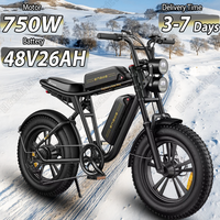 ENGWE M20 Electric Bike 750W Powerful Motor 48V26AH Dual Battery Mountain Snow E Bike Adult 20*4 Inch Fat Tire Electric Bicycle