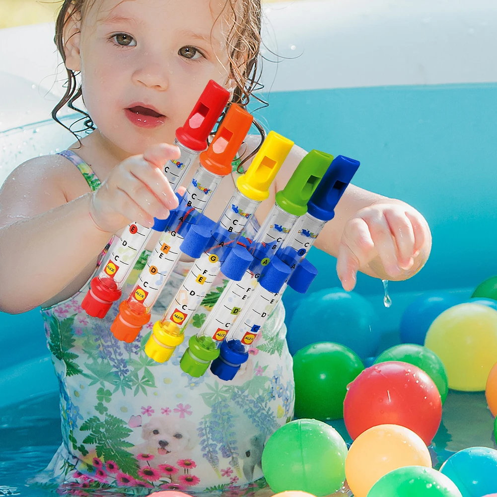 5 Stück wasserdichte Panflöten mit Musikbuch für Bad, Anfänger, Musikliebhaber, einfach zu spielende Bambusflöten, pädagogisches Geschenk – Detail 3