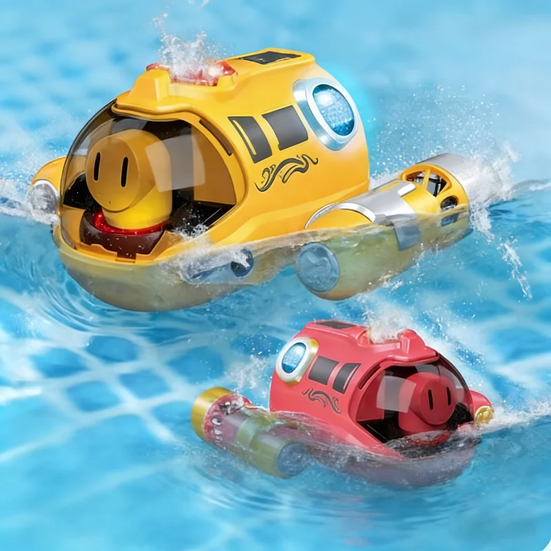 

Универсальная радиоуправляемая лодка 2.4G с эффектом светового спрея, двойным пропеллером, электрическая водная игрушка для детей для летних игр в бассейне и ночного использования