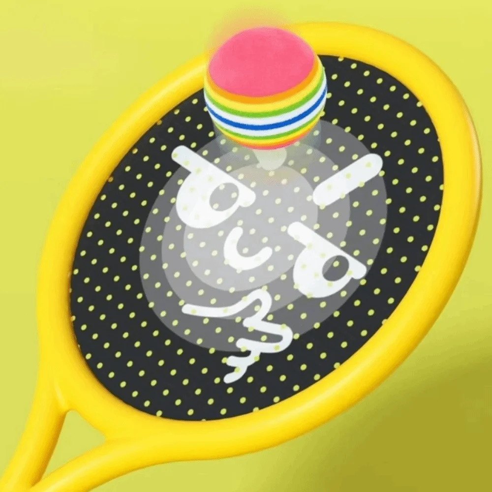 2Pcs Shock Absorbing Children's Badminton Racket Portable Soft Grip Badminton Racket Set Lightweight Anti Slip Handle
