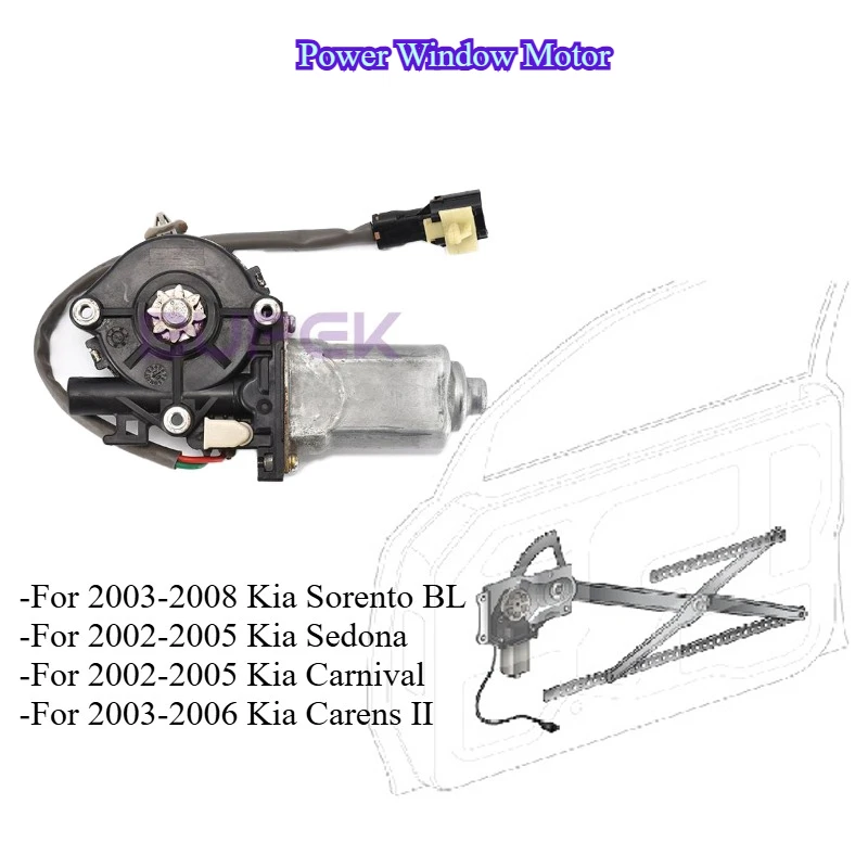 

BUPEK Car Power Window Motor for Kia Sorento BL Sedona Carnival Carens Electric Window Regulator Motor Genuine Parts 82460-3E000