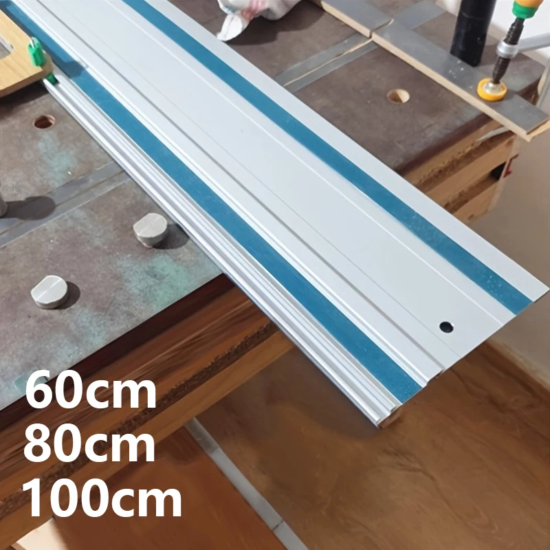 

1 шт. направляющая шина для циркулярной пилы, алюминиевая направляющая система для деревообработки, для более длинных резов - 600/800 мм