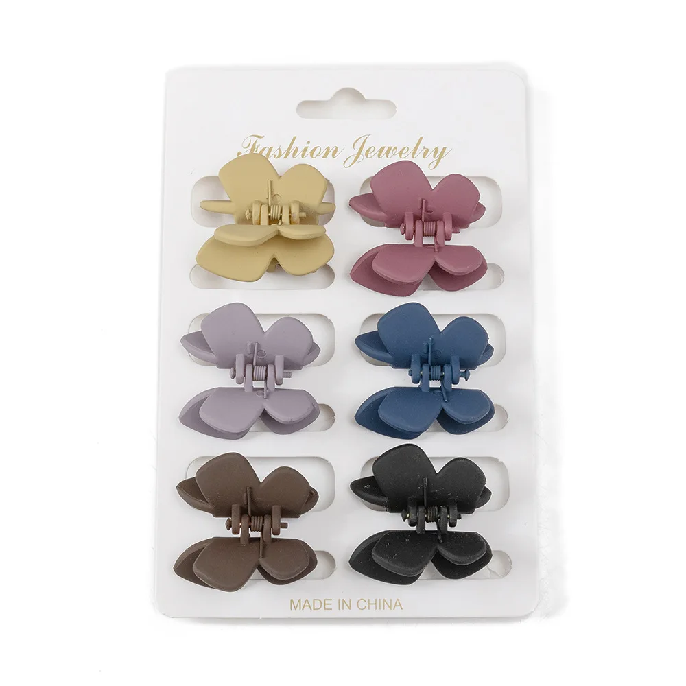 Petites pinces à cheveux papillon, coordonnantes, colorées, accessoires pour filles et femmes, fines et moyennes, 6 pièces