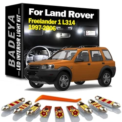 BADEYA 12Pcs Canbus For Land Rover Freelander 1 L314 1997- 2005 2006 Car LED Interior Trunk Sun Visor Light Kit Reading Bulbs