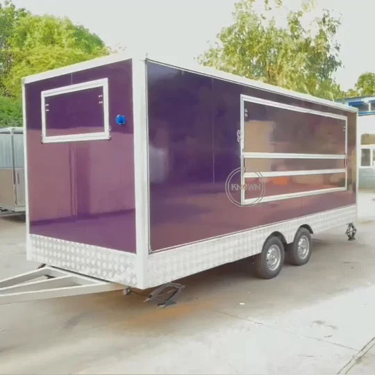 

OEM Mobile Food Trailer Cart for Sale Mobile Kitchen Ice Cream Food Vending Van Customized Food Truck