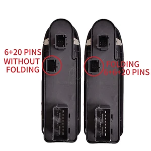 Window control switch side mirror button, fit for 2007-2013 PEUGEOT 308 508, Citroen C5, 96659465ZD, 98053439, 30170396 12 Main Sales Botao Vidros Peugeot 308 - №3