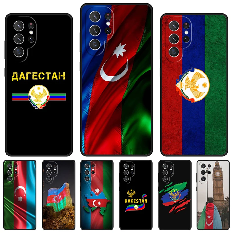 Dagestan Flag Coat Of Arms phone case For Samsung Galaxy S24 S23 S22 Ultra Note 10 20 Plus S8 S9 S10 S20 S21 FE Cover