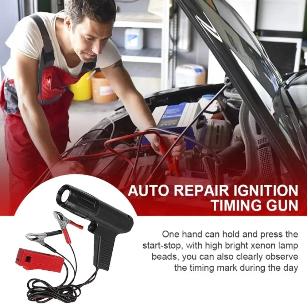 

Professional Grade Engine Timing Light Tool Visual Indicators Precision Tool Ignition Tune Up Tool Durable Construction