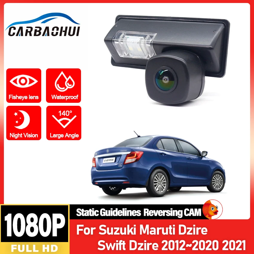 Rear View Camera For Suzuki Maruti Dzire Swift Dzire 2012~2018 2019 2021 CCD HD Night Vision Reverse Parking Backup Camera