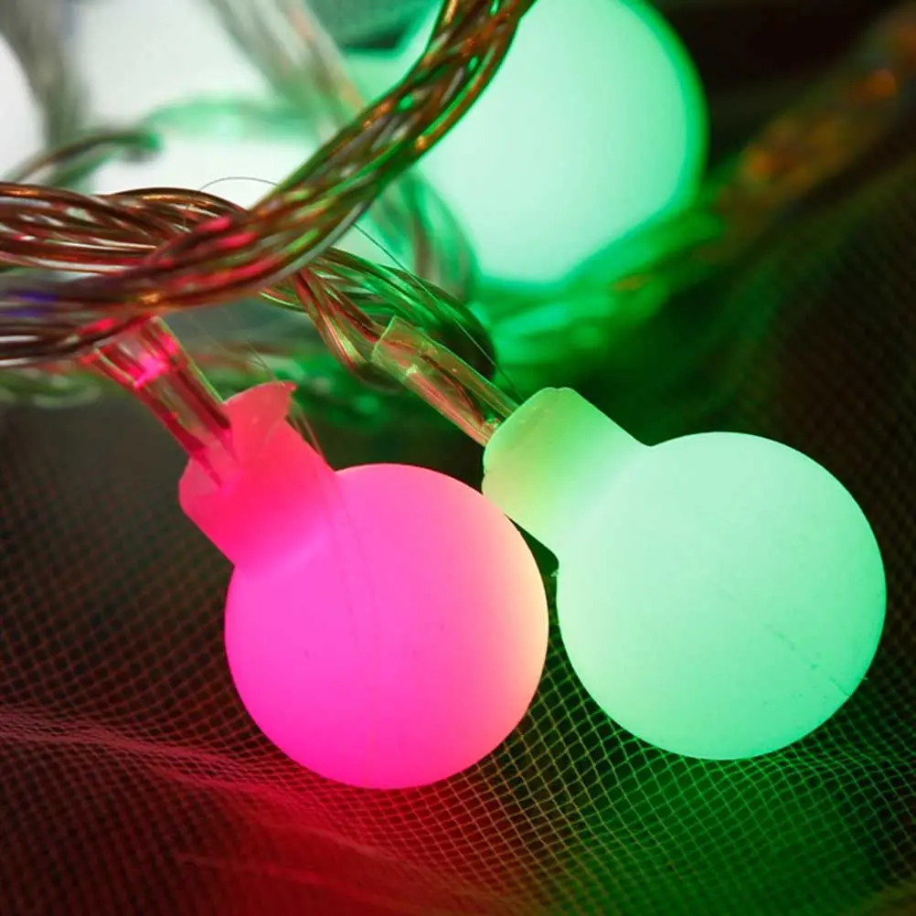 

80 LED Globe String Lights Ball Fairy Lights Indoor Outdoor Battery Powered for Wedding Birthday Home Garden Pool Umbrella