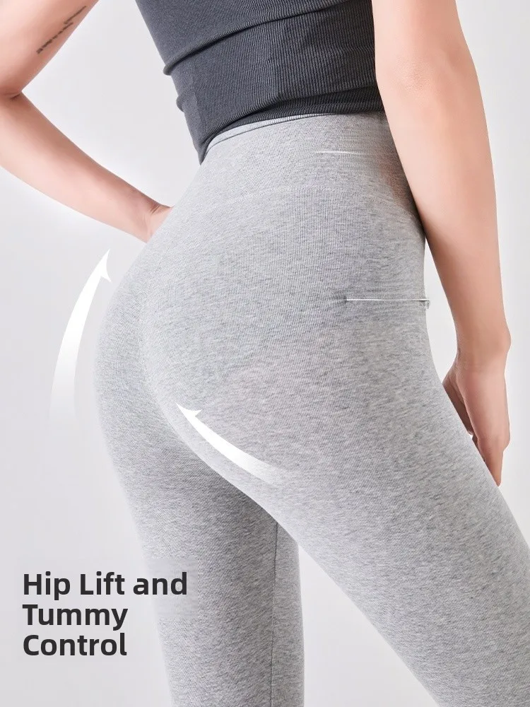 ارتفاع الخصر اليوغا السراويل النسائية ربيع الخريف أبلى 2025 جديد Sle شخص ey الصالة الرياضية orts بوت تابوت بنطال جلدي