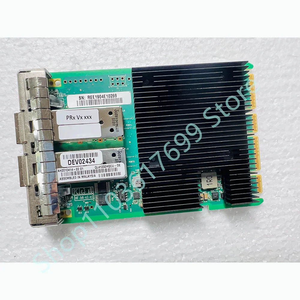 

Оптическая сетевая карта QL41232HQCU-DE 10G 25G SFP+ с двумя портами 10-гигабитных портов, высокая надежность, 0NP0K8 QL41232HQCU-DE