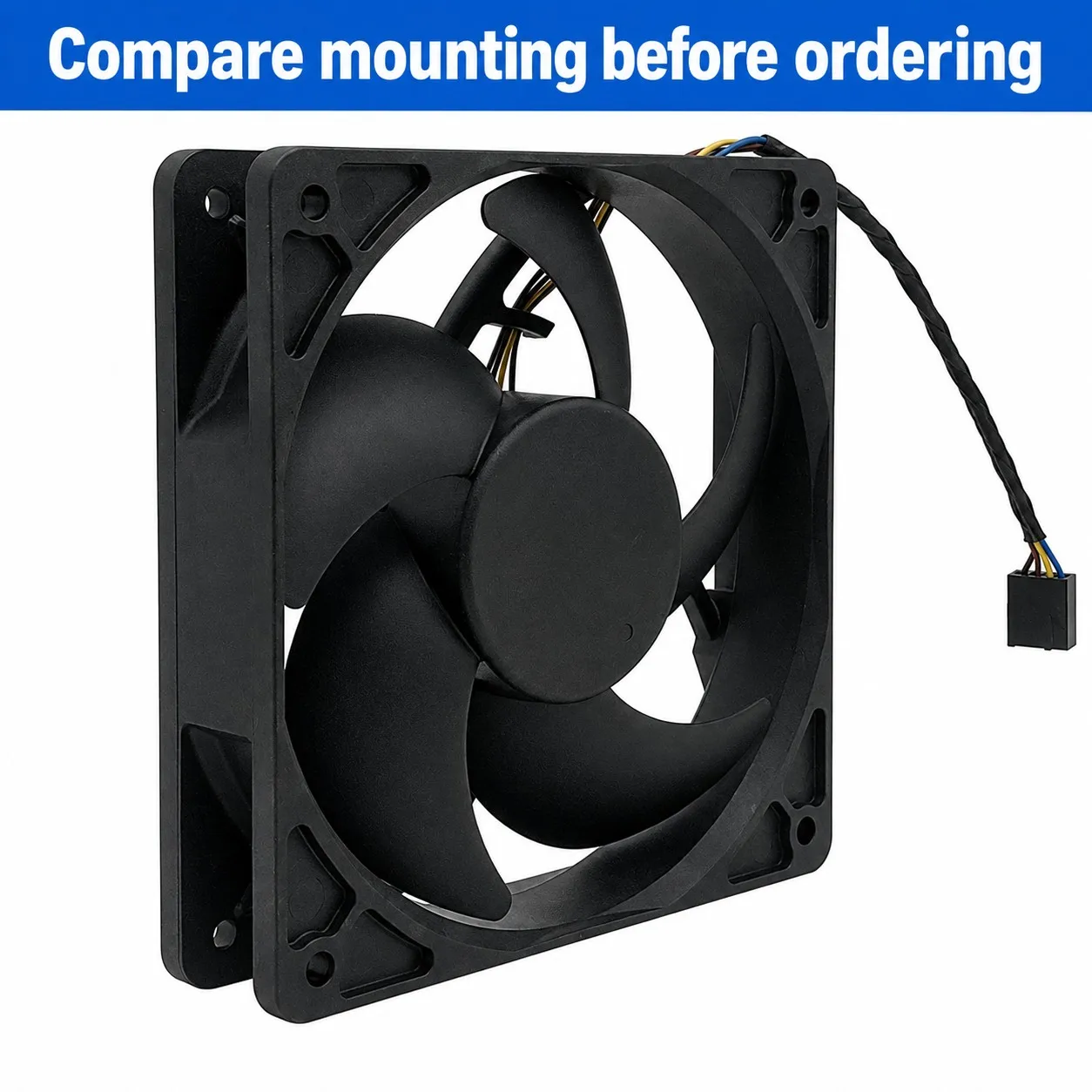 PVA120G12V PC Case Cooling Fan 120x120x25mm 12025 12V 1.20A 4300RPM