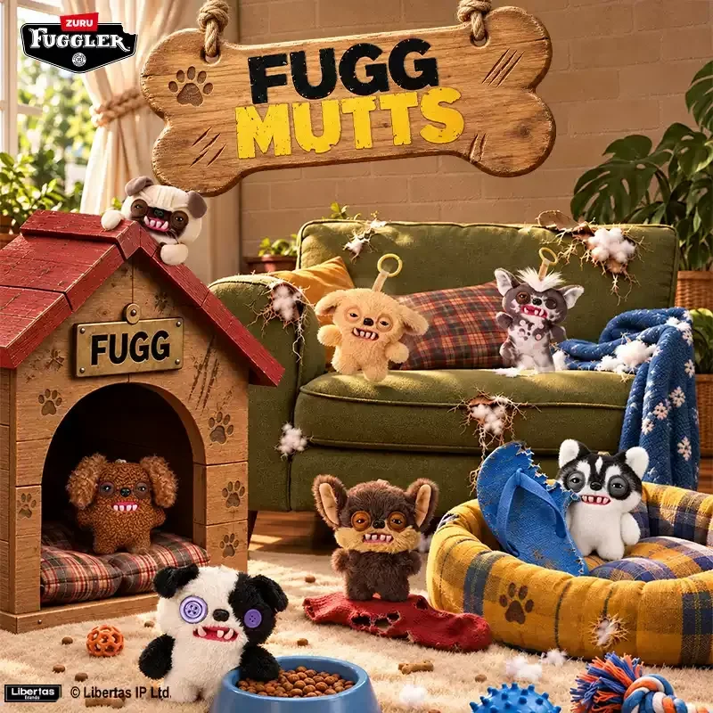 Fuggler Fugg Mutts Plush Bag Charm Series Blind Box Funny Ugly Monster Puppy Keychain Decoration Collection Toy Birthday Gift view 3