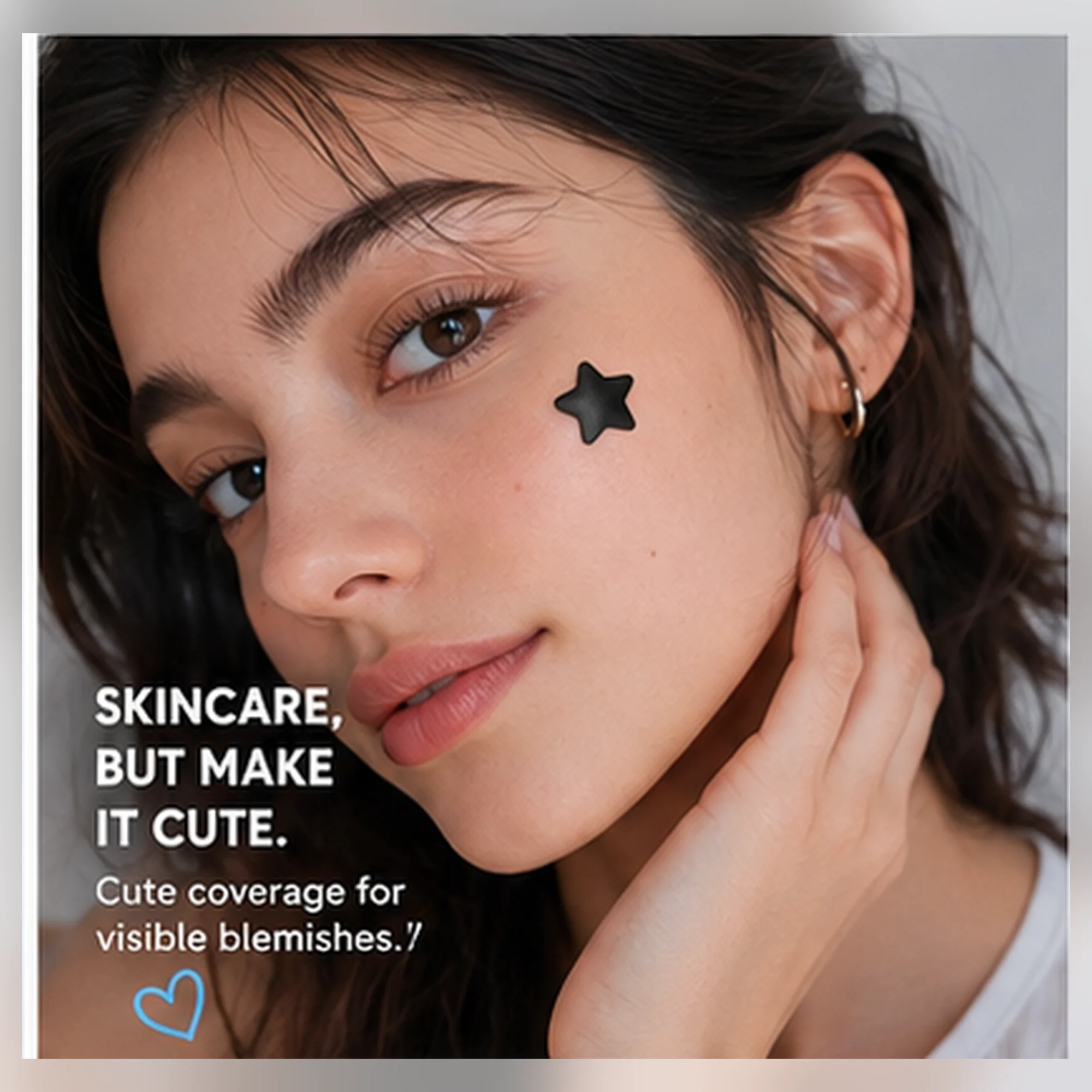 200PCS Star Shape Hydrocolloid Blemish Patches for Face, Black Spot Cover Stickers, Cute Facial Skin Care Patches