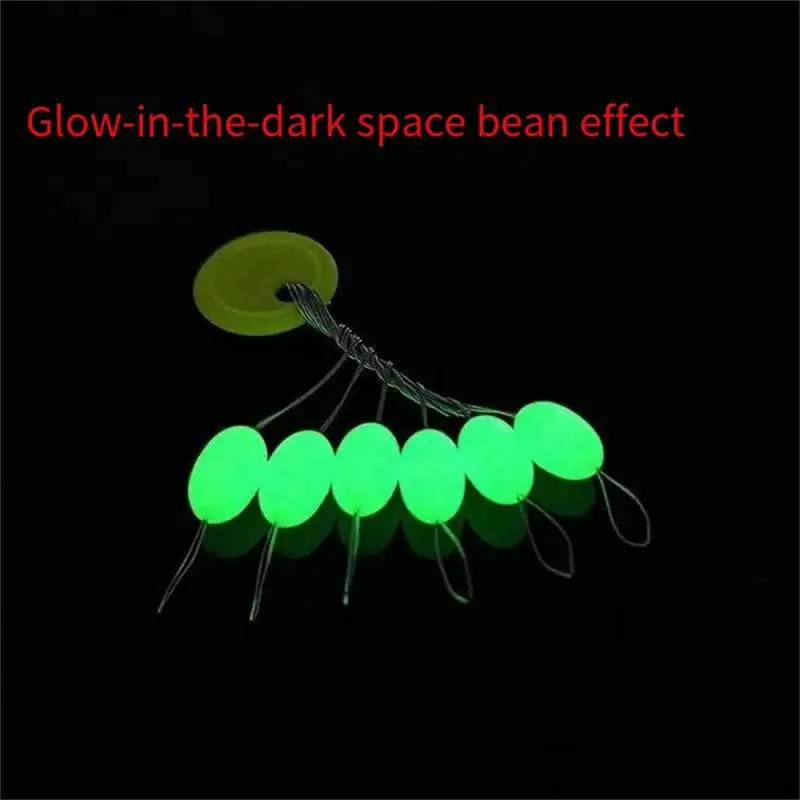 1PCS  Rubber Silicon Space Bean Sea Carp Fly Fishing Black Rubber Oval Stopper Fishing Float Fishing Bobber Float Ball