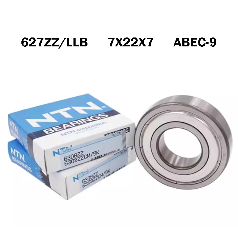 

10PCS Origin Japan NTN 627ZZ 627LLB Bearing ABEC-9 7x22x7 High Speed Miniature Ball bearings ntn 627ZZ Micro precision bearings