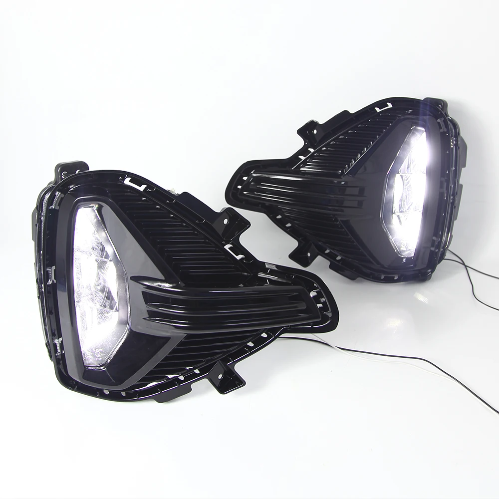 for GAC Trumpchi GS4 2020-2021 Fog Lamp Set Front Bumper Lights  White Fog Light with Harness