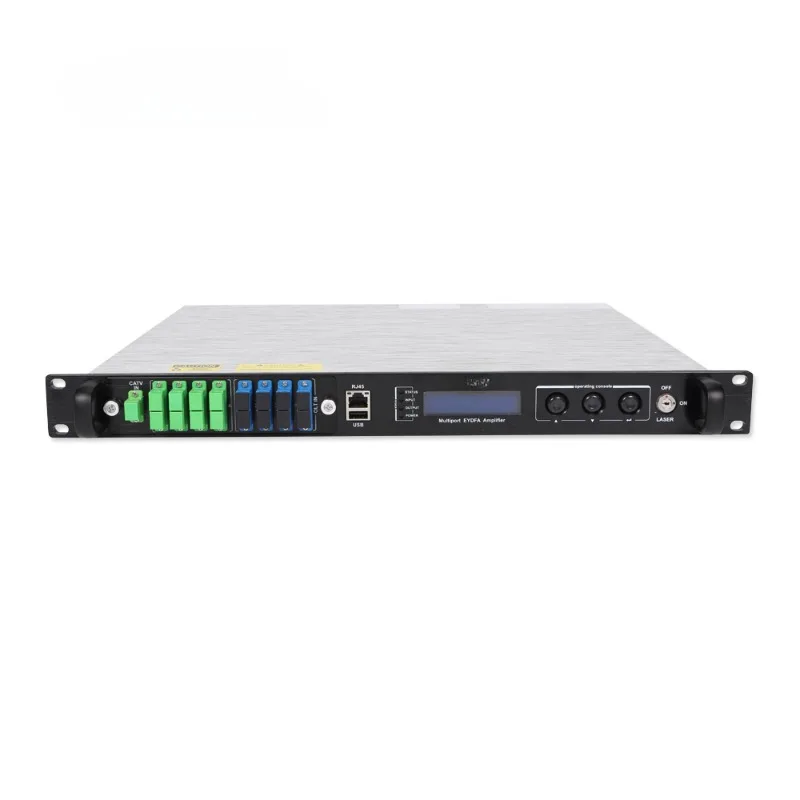 Best Price 1550nm Multiple Fiber Edfa 8 Ports 19db Optical Amplifier Wdm