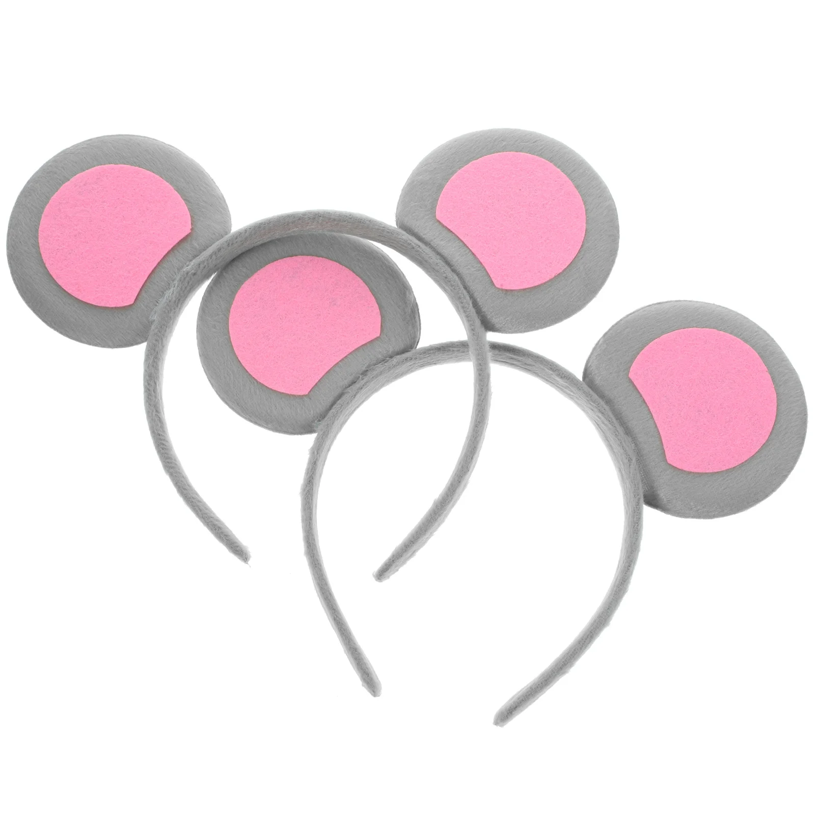 

Grey Mouse Ears Animal Headband Girl Headbands for Cosplay Sequins Girls Baby Mice Costume Accessories Kids Headphones