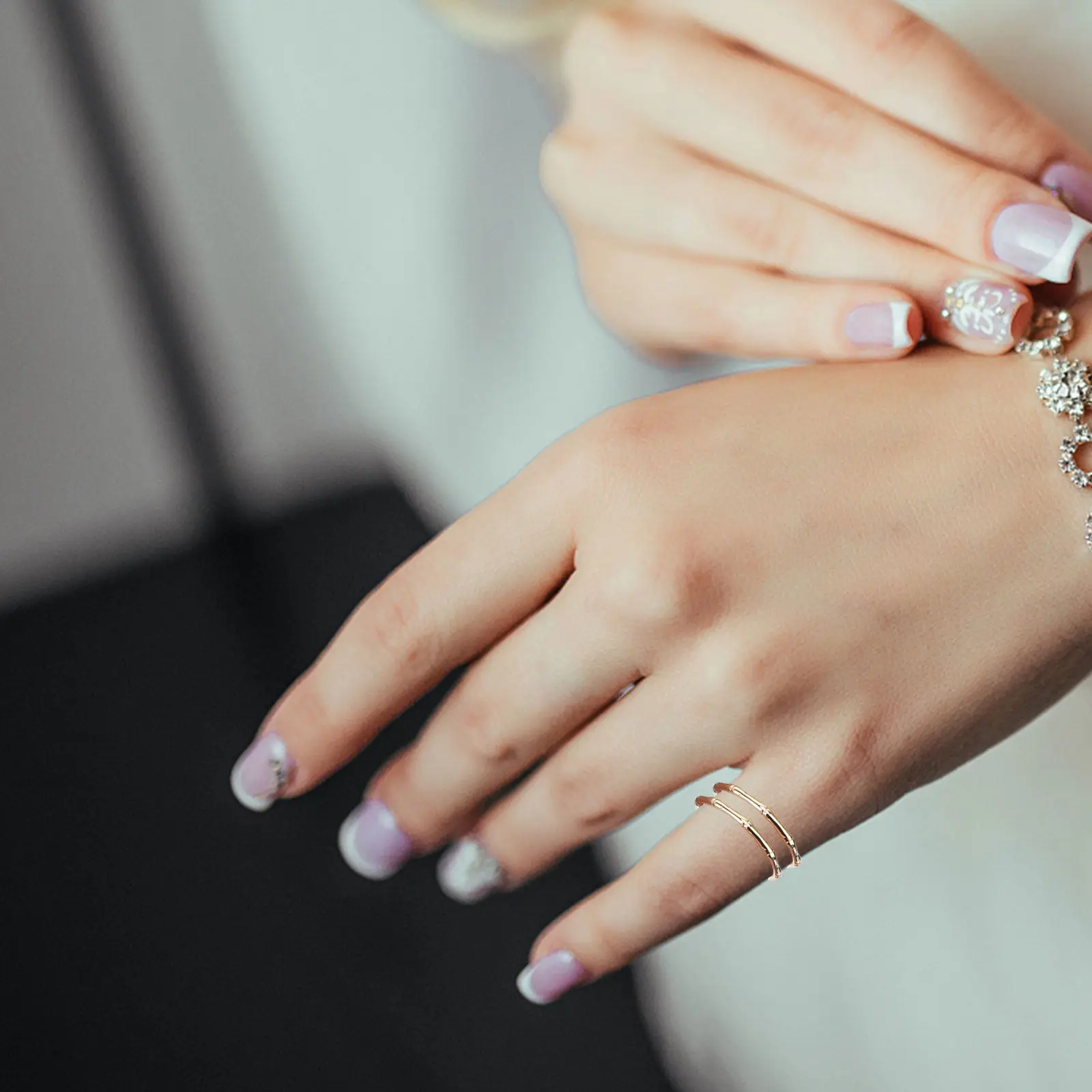 1Pcs Opening Finger Ring Fine Workmanship Simple Ring for Women Trendy Index Finger Jewelry Elegant Daily Party Occasion