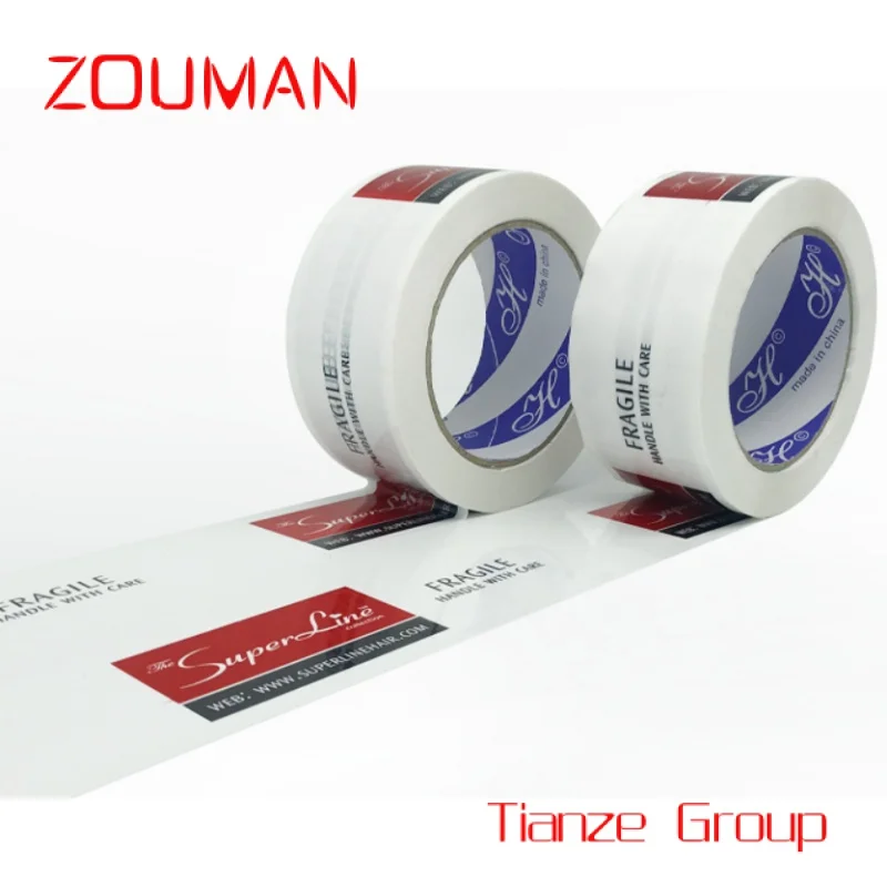 Custom , Customized Printed Fragile Opp Packaging Tape Bopp Adhesive Tape With Logo