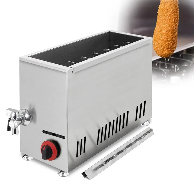 Commercial Electric Corndog Fryer Single Cylinder deep fryer machine Corn Dog Fryer