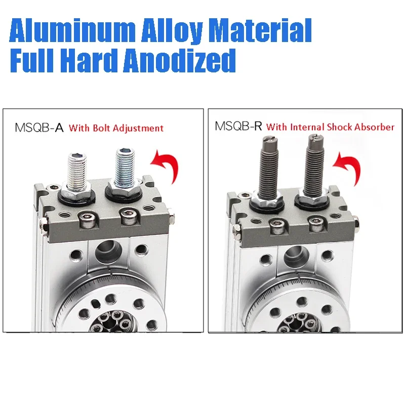 MSQB Series MSQB10A MSQB20A MSQB30A MSQB50A MSQB10R MSQB20R MSQB30R Original Pneumatic Rotary Table Cylinder Rack&Pinion Type