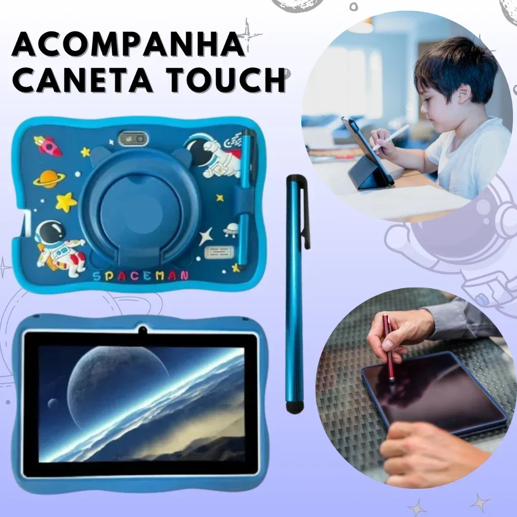 Astronauta Smart Android Tablet, Presente das crianças, Software crianças, Android 13.0, 2030, Amyio