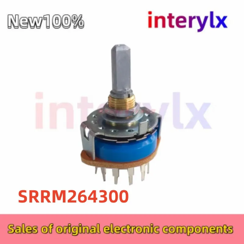 1Pcs/Lot ALPS SRRM264300 switch 2 knives, 6 gears, unscrew 5 rotary band switches, 20 half axes