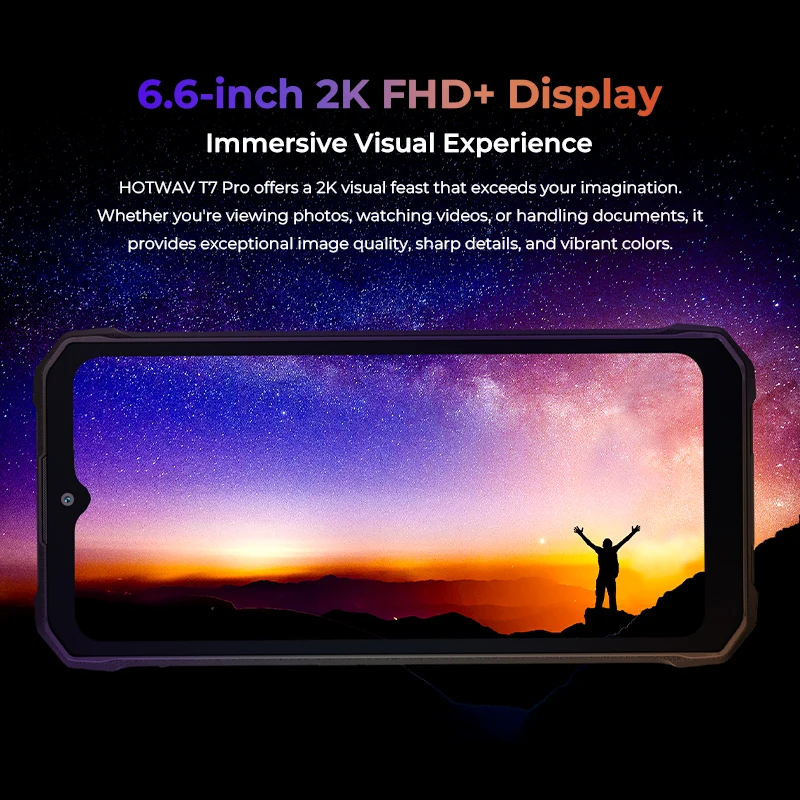 Imagem -03 - Mundo Premeire Smartphone Robusto Hotwav t7 Pro 6.6 Fhd Mais 2k 6280mah 126 Mais 6gb 256gb Celular 64mp Android 13 Celular