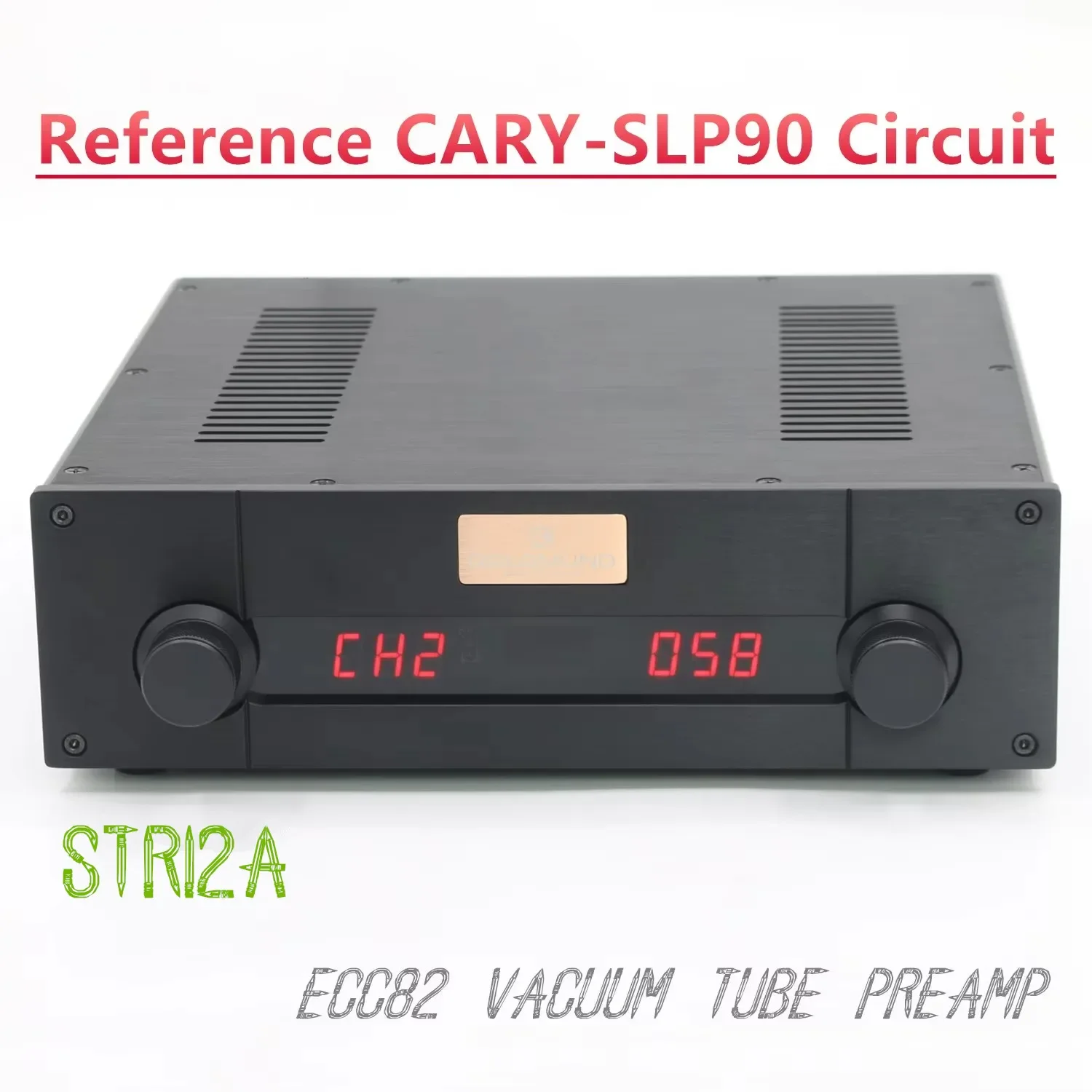 STR12A Riferimento CARY SLP90 Circuito 12AU7/ECC82 Preamplificatore valvolare HiFi Stereo Telecomando Preamplificatore audio