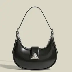 Vento Marea Women Shoulder Bag 2024 Half Moon Pu Leather Handbag Ladies Purse Fashion Design Crossbody Bag