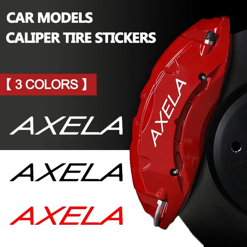 Car Modified Caliper Cover Sticker Waterproof Vinyl Decal for Mazda 3 AXELA Logo 2022 2021 2020 2019 2018 2017 2016 2015 2014