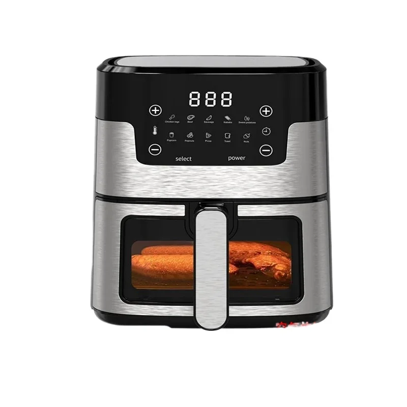 8L large-capacity multi-function household smart touch screen LCD air fryer