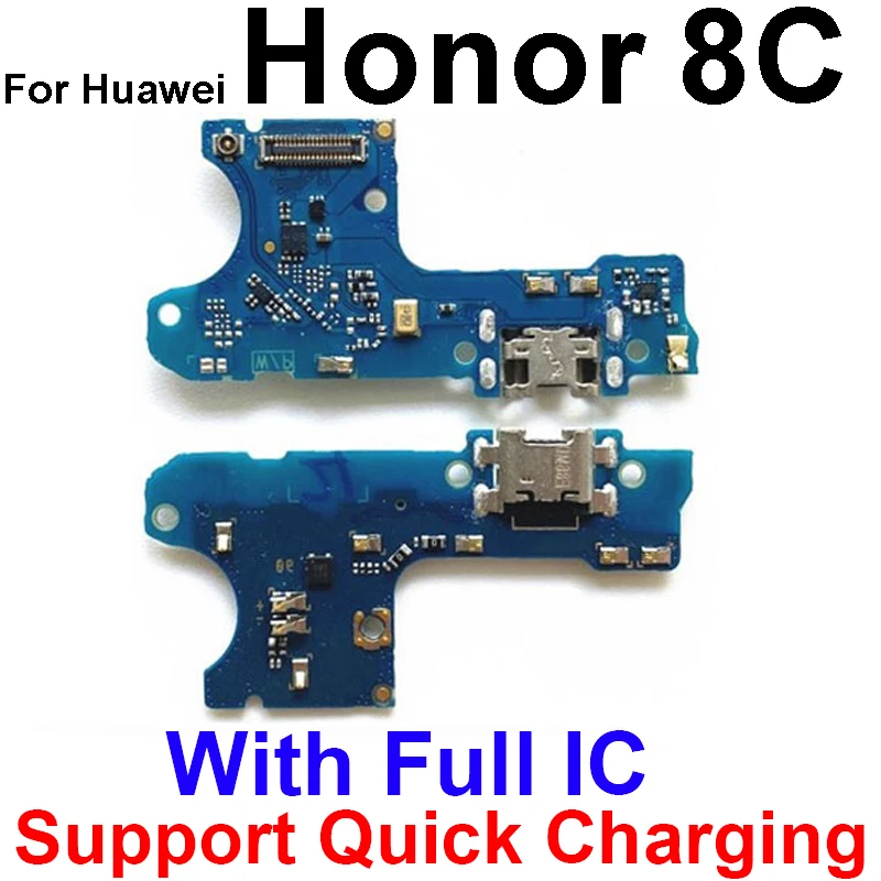 USB Charger Dock Board Connector Port Charging Flex Cable Microphone For Huawei Honor 7 7A 7S 7C 7X 7A 8A Pro 8C 8X Max