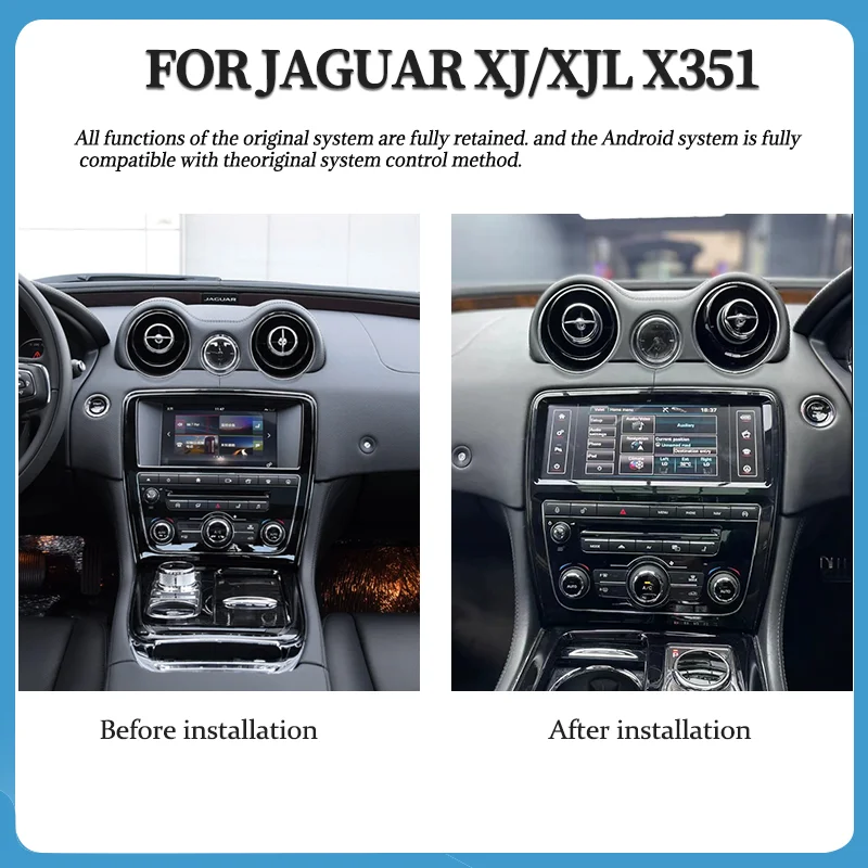 For 2010-2018 Jaguar XJ/XJL/X351 Multimedia player 10.25 inch CarPlay Radio with 4G screen retains OEM menu