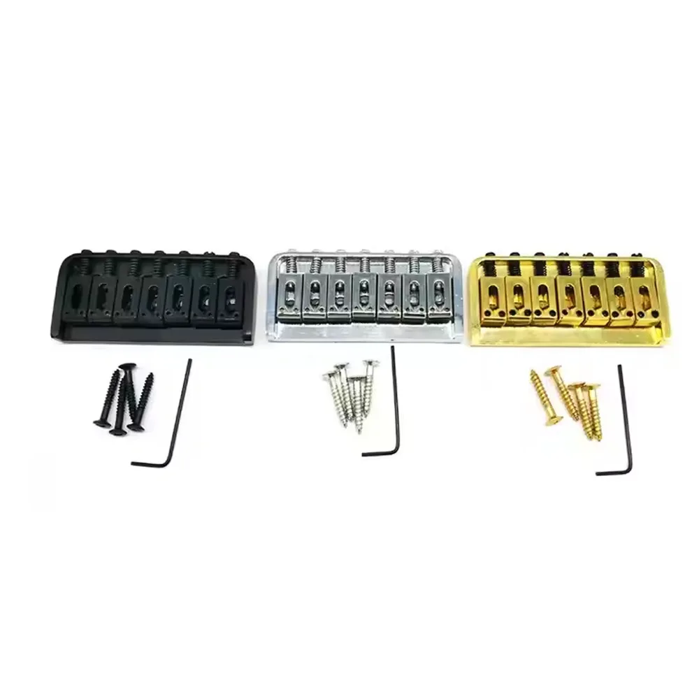 Best Offer 1 Set 7 String Electric Guitar Fixed Bridge Saddle Guitar Accessories