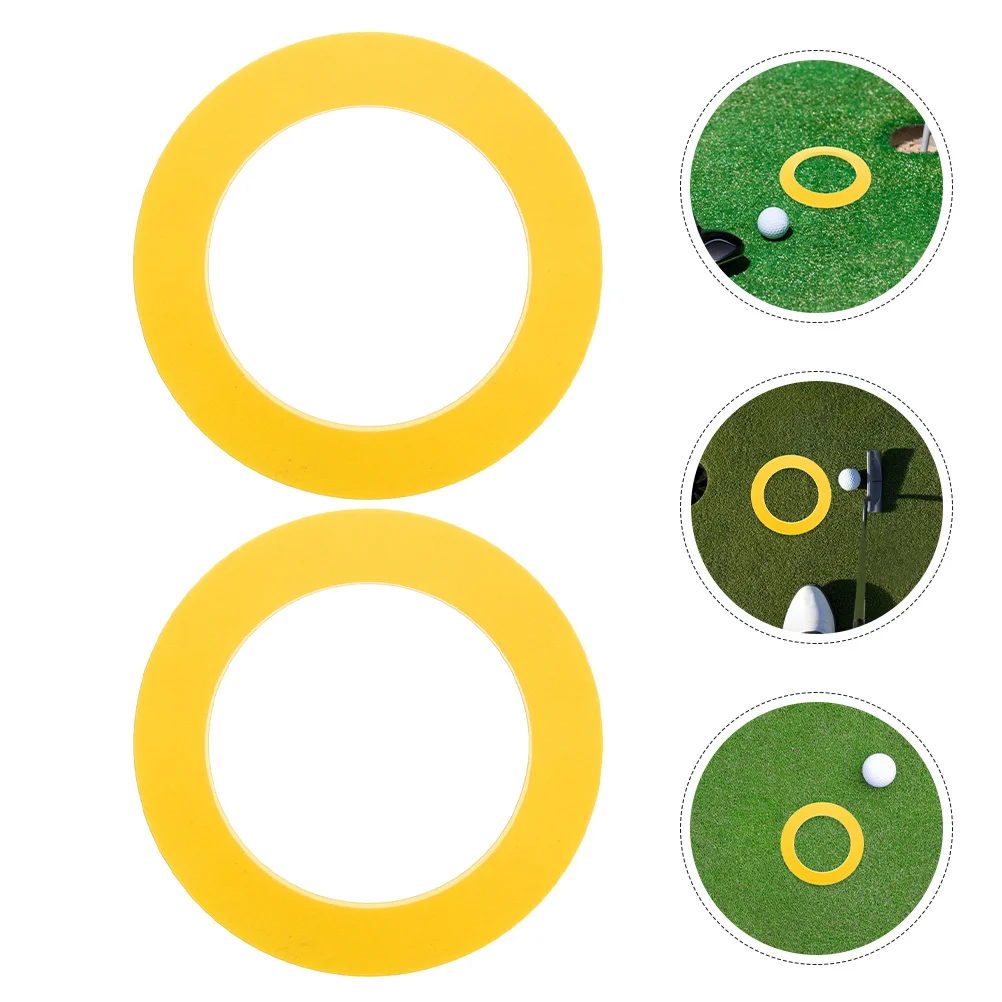 

2Pcs Golf Practice Cup Rings Moveable Portable Putting Holes Indoor Outdoor Training Accuracy Device Golf Training Cup