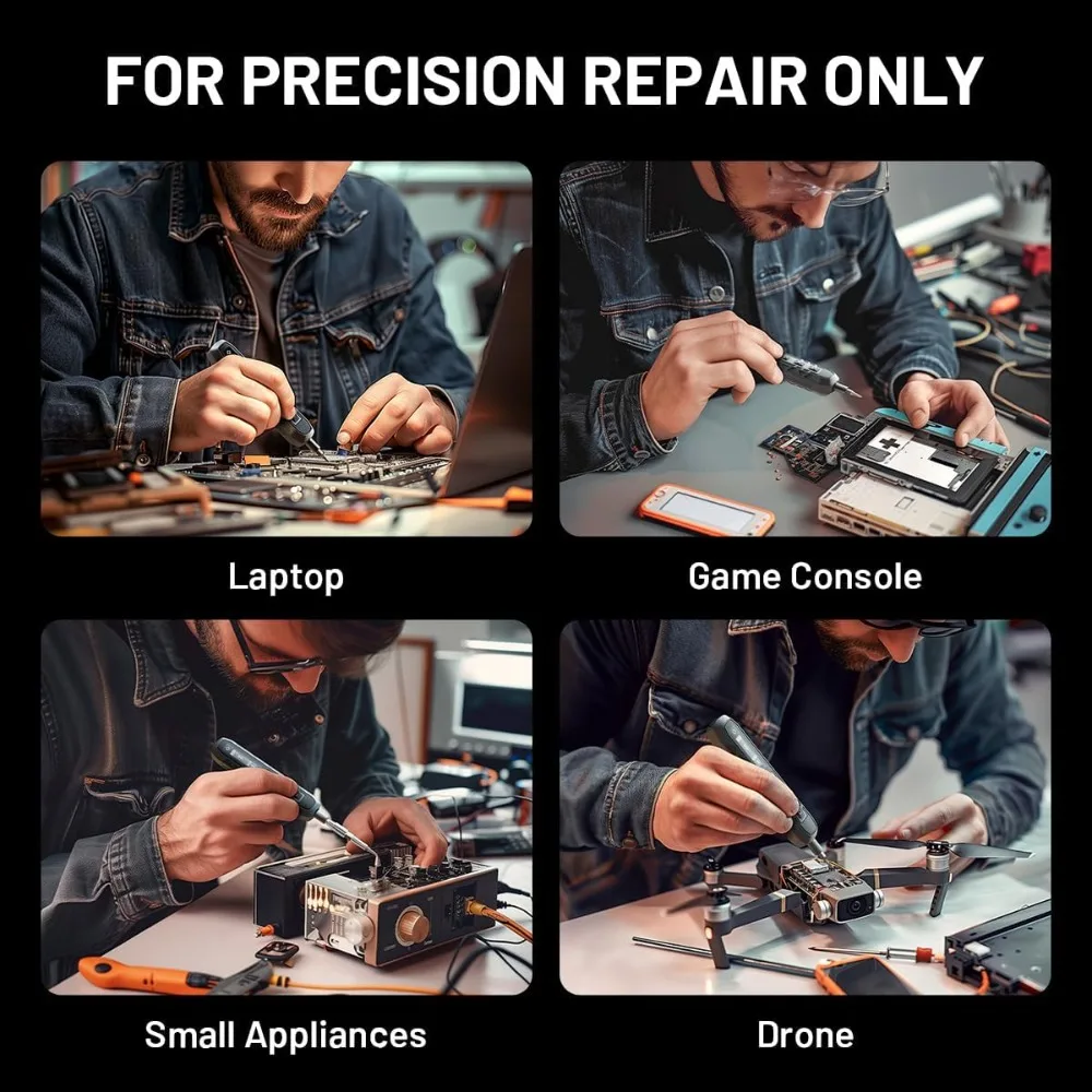 Set di cacciaviti elettrici, cacciavite a batteria 181 in 1, 3 impostazioni di coppia con 160 punte di precisione magnetiche, cacciavite elettrico