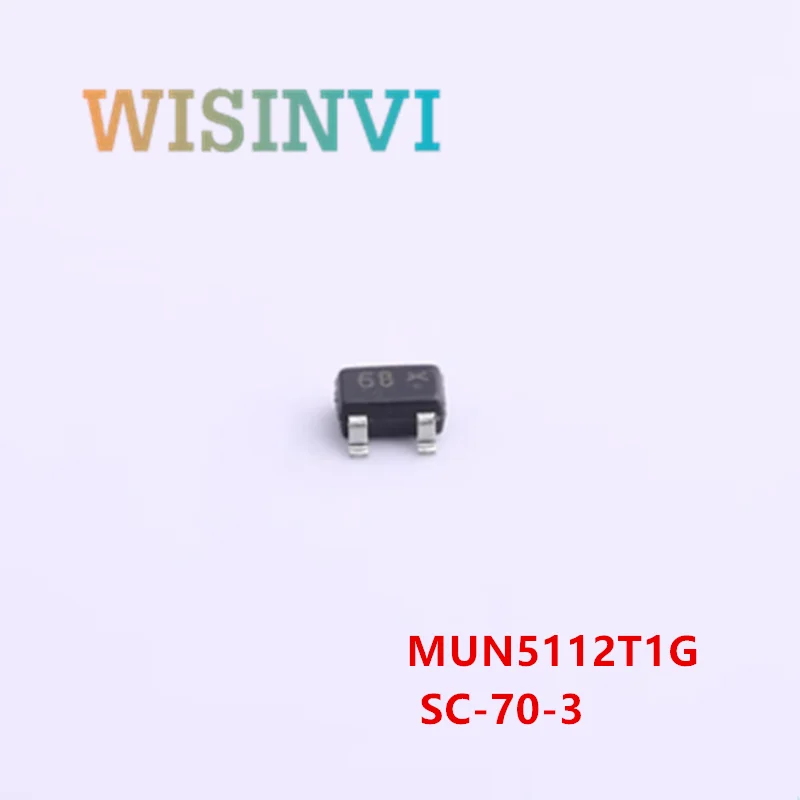 50PCS MUN5111T1G marking 6A MUN5112T1G 6B MUN5113T1G P5 MUN5114T1G 6D MUN5115T1G 6E  MUN5133T1G 6K SC–70/SOT–323 PNP Transistor