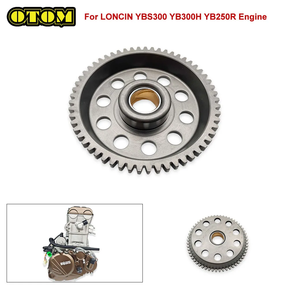 For LONCIN Motorcycle Starter Drive Overrunning Clutch Gear Plate YBS300 YB300H YB250R 4-strokeAccessories Off-road Dirt Bikes
